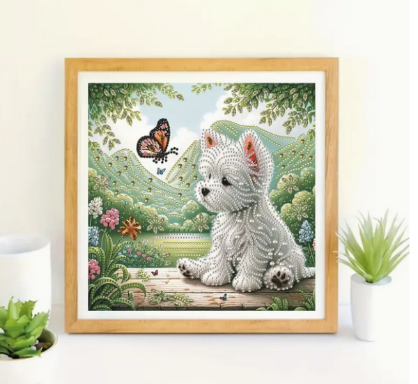 Diamond Painting Westie Welpe